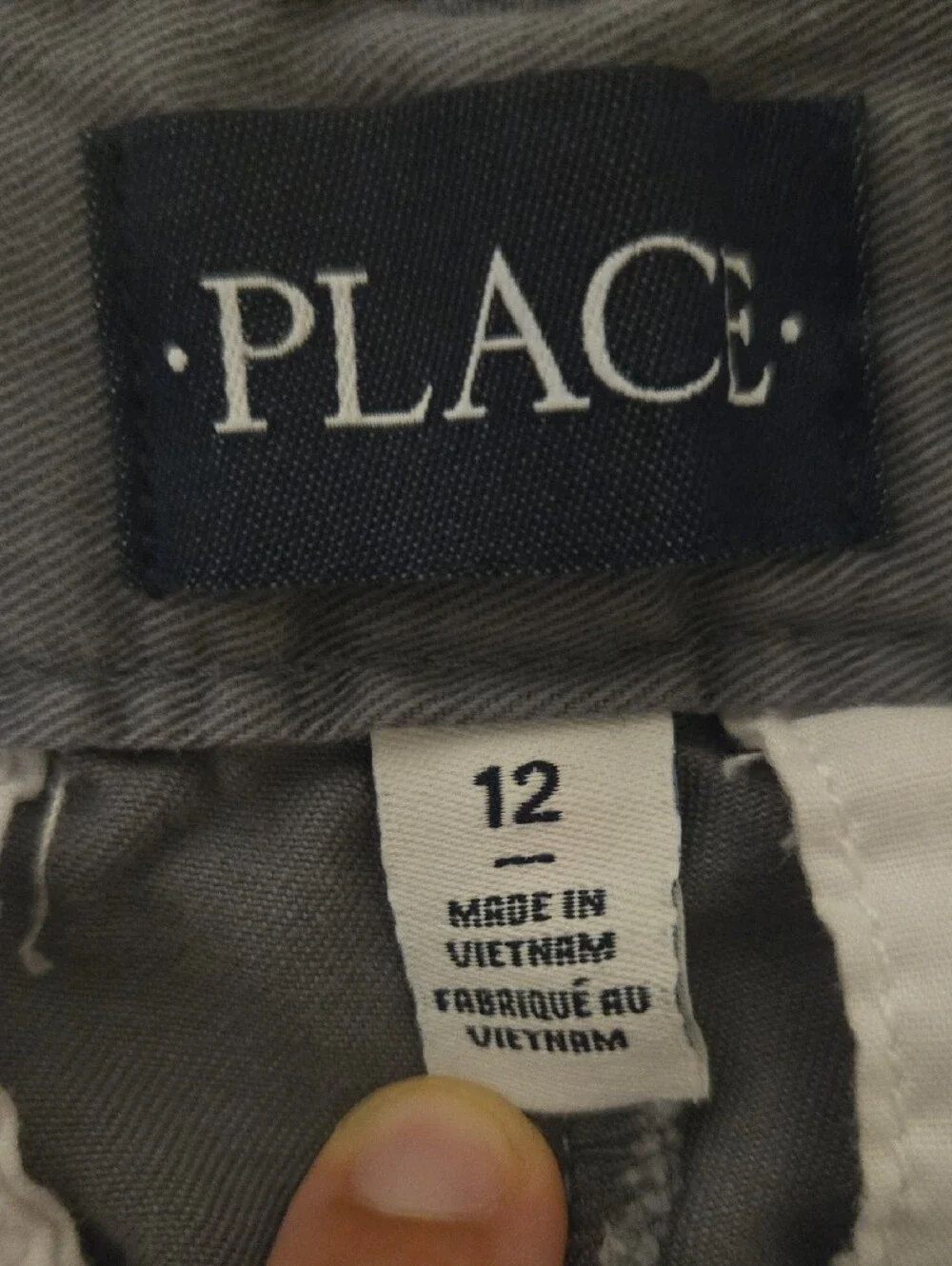 The Childrens Place Boys's Flat Front Chino Shorts - Gray Blue